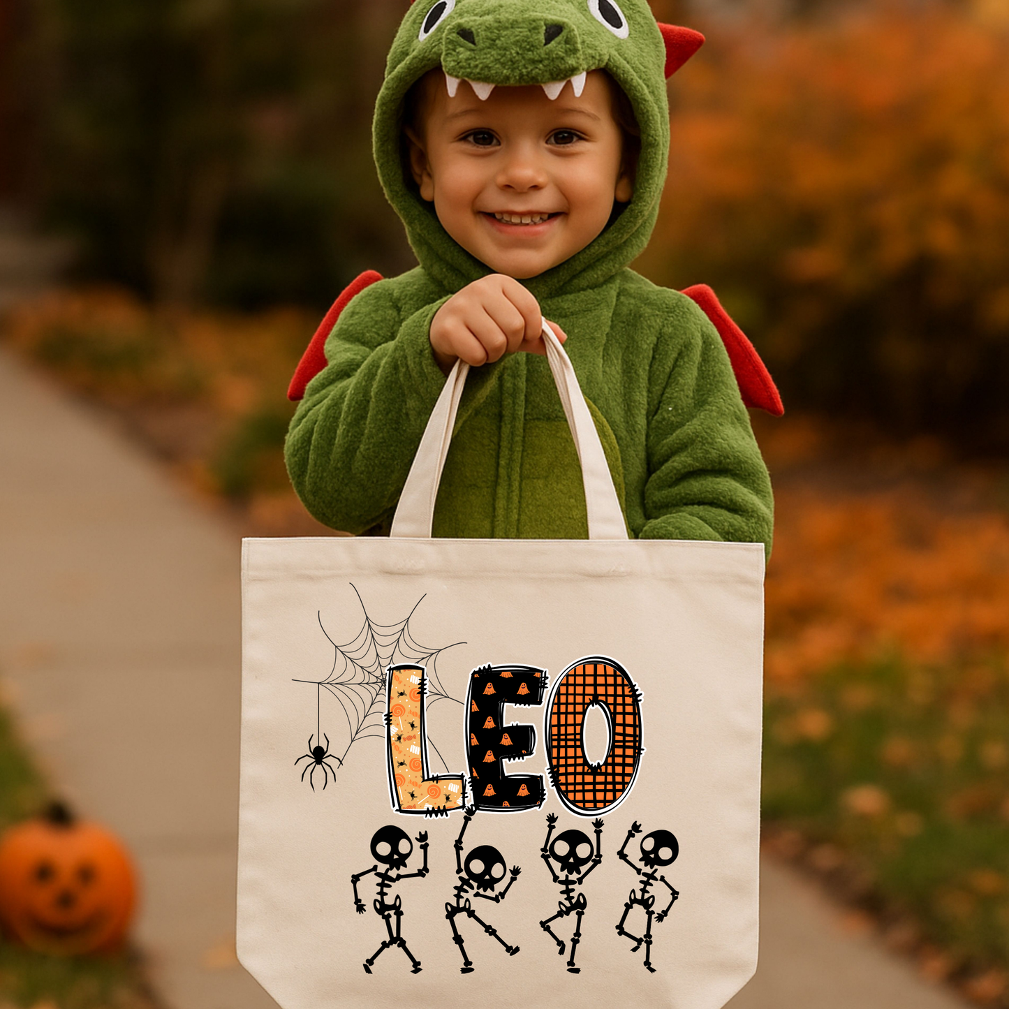 Personalized Trick-or-Treat Tote Bag