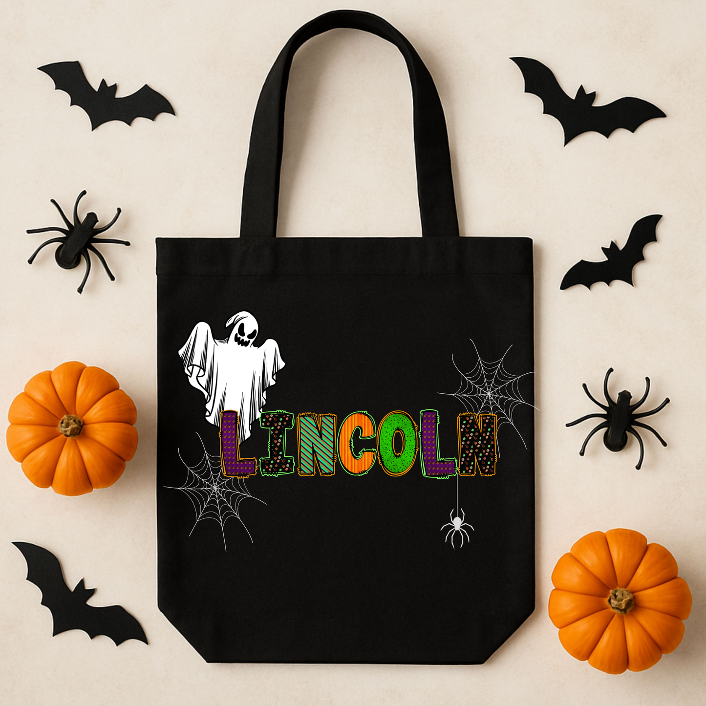 Personalized Trick-or-Treat Tote Bag