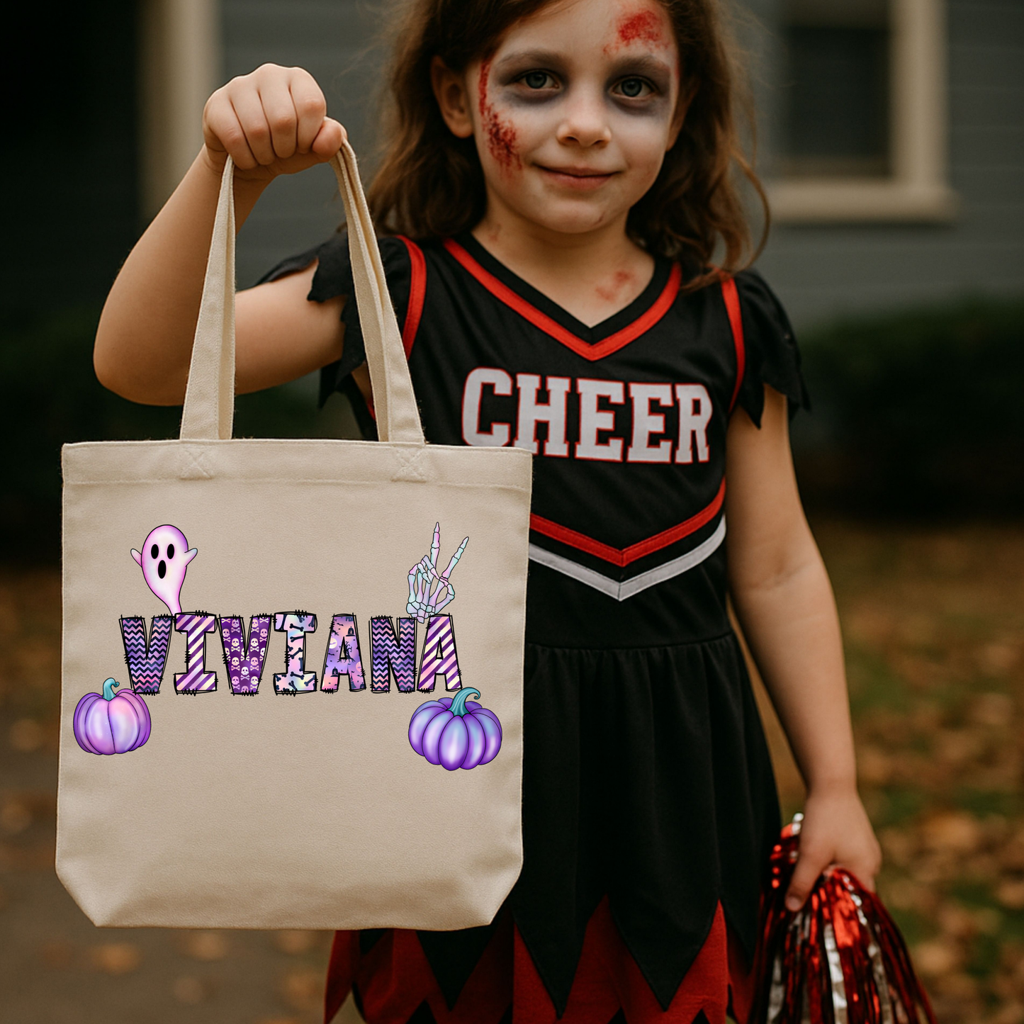 Personalized Trick-or-Treat Tote Bag