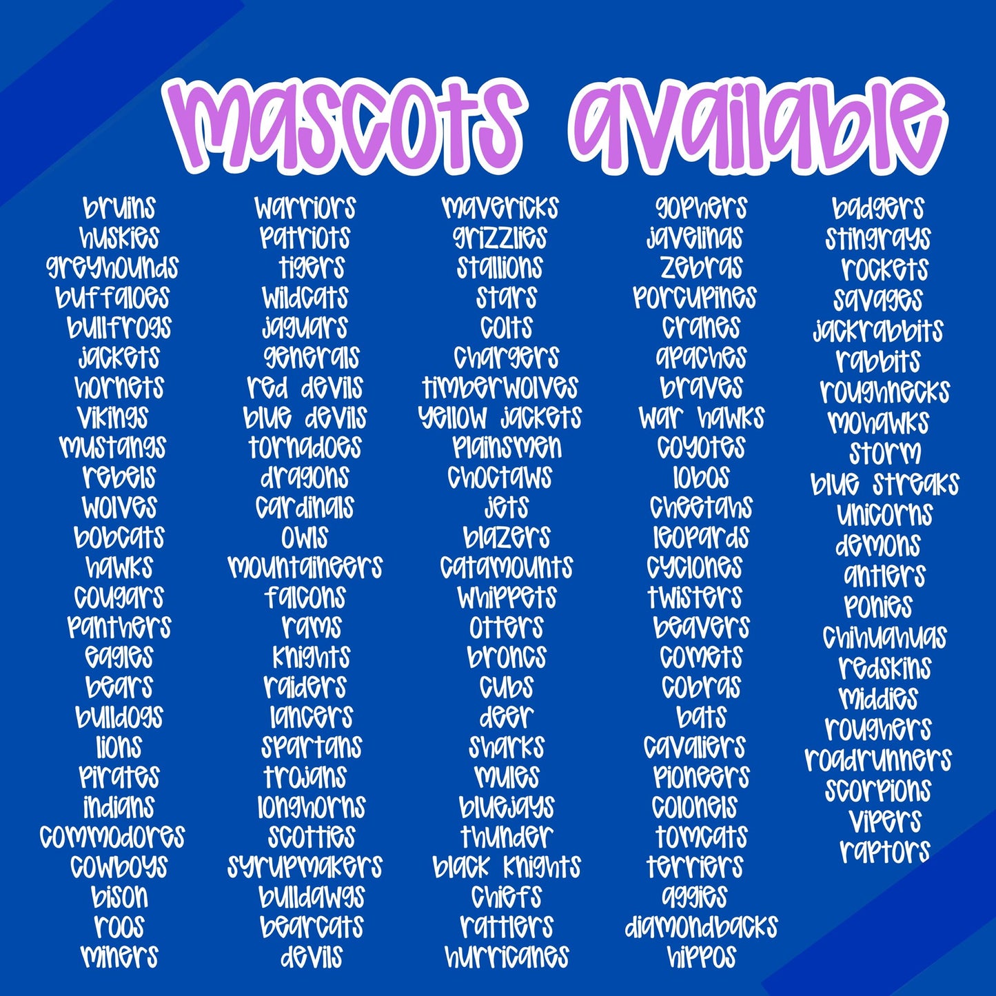 Floral Spirit Mascots
