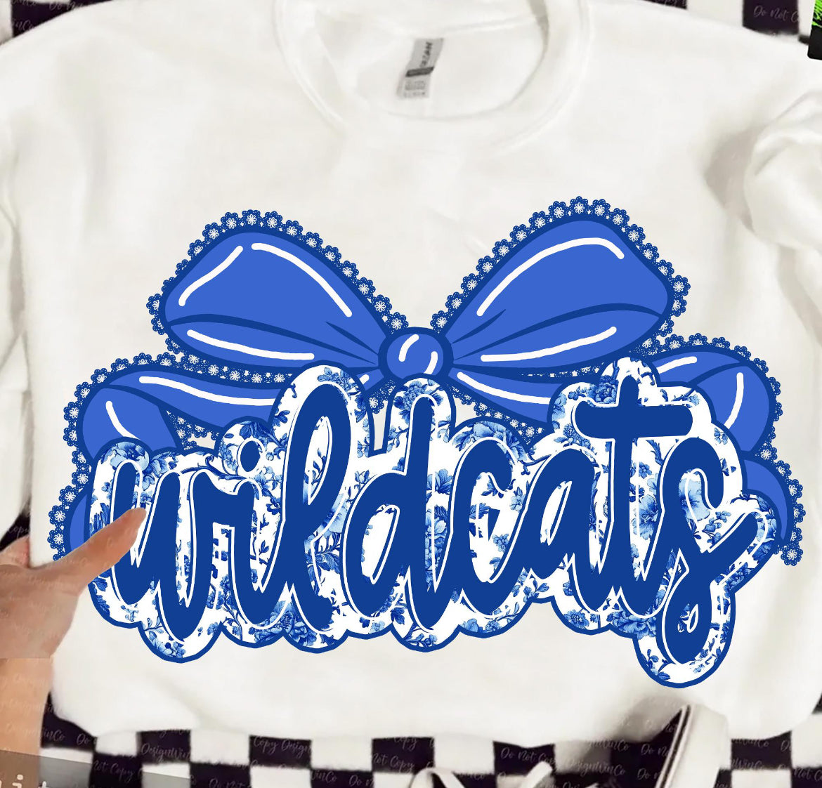 Wildcats School Spirit Bow Shirt