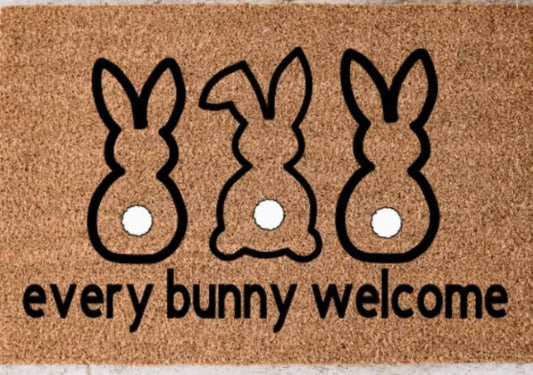 Every Bunny Welcome Door Mat