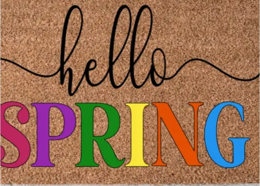 Hello Spring Doormat