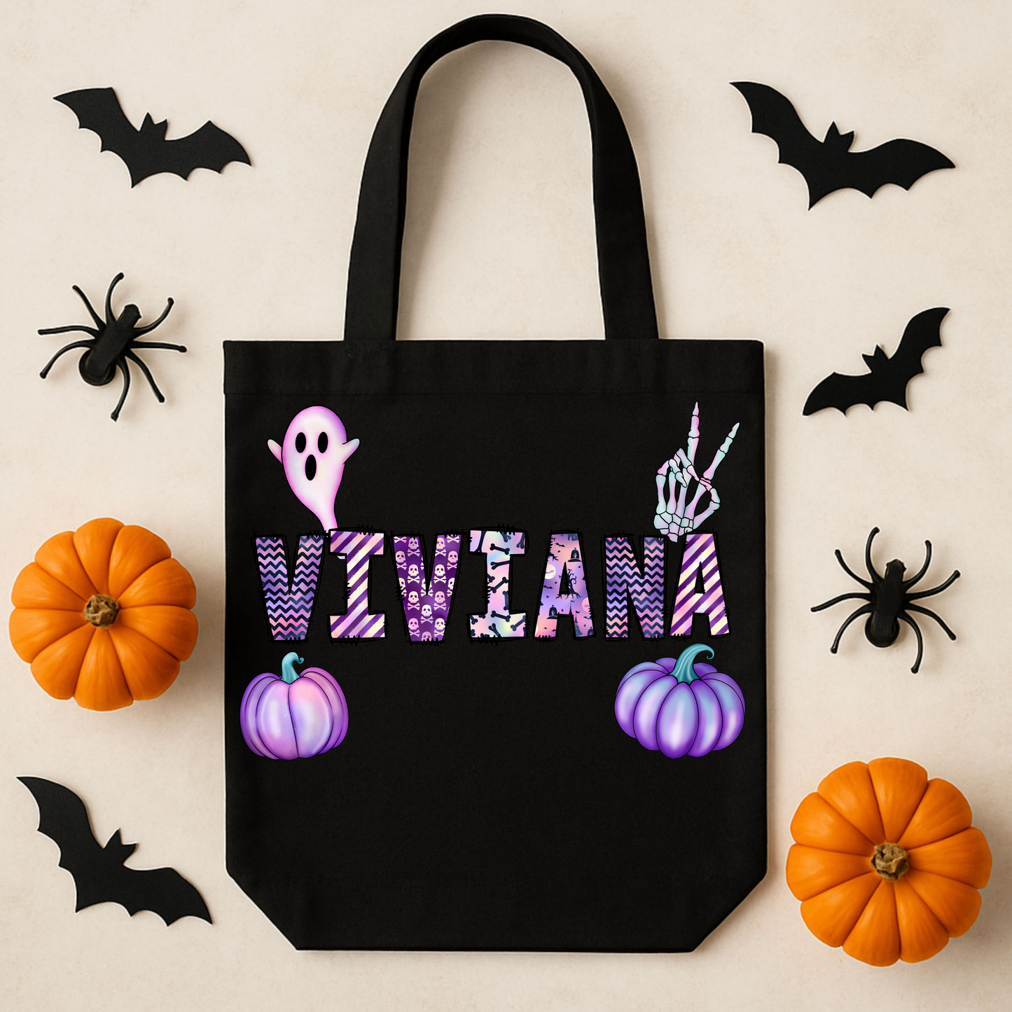Personalized Trick-or-Treat Tote Bag