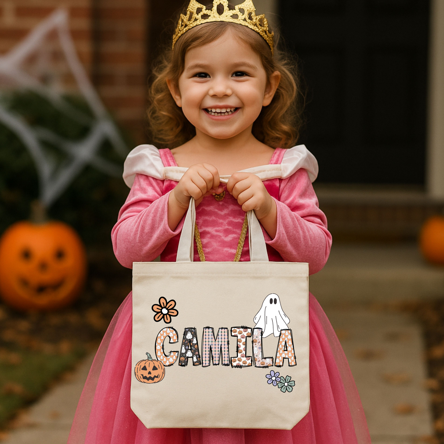 Personalized Trick-or-Treat Tote Bag