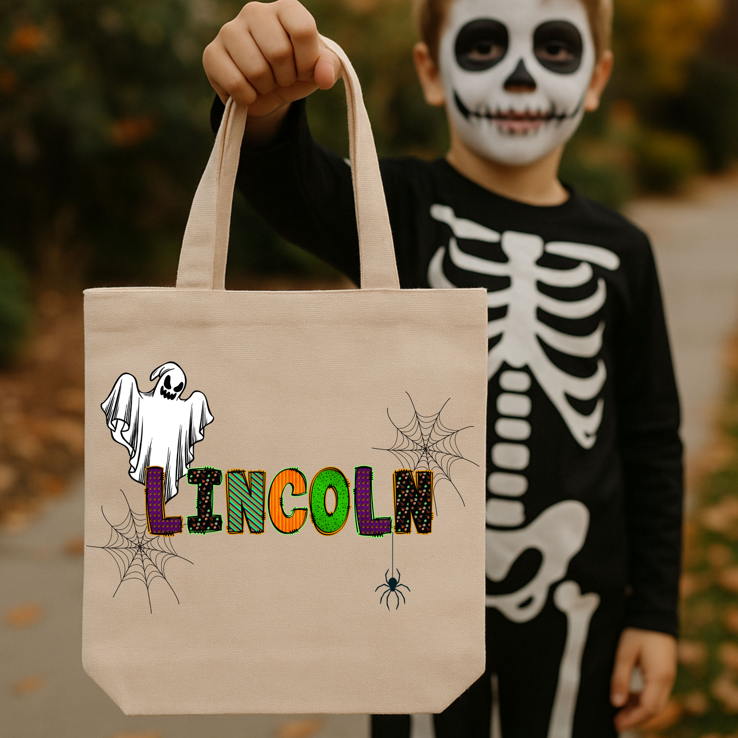 Personalized Trick-or-Treat Tote Bag