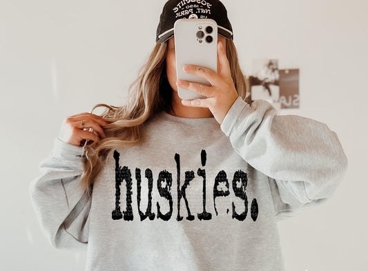 Huskies. Period. Sweatshirt