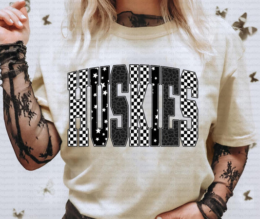 Huskies Checkerboard Tee