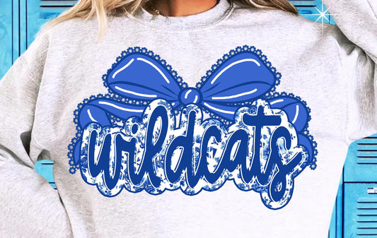 Wildcats School Spirit Bow Shirt