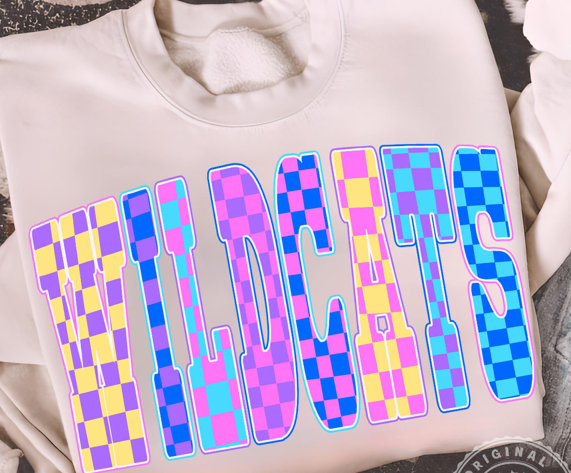 Wildcats Retro Colorblock Crewneck